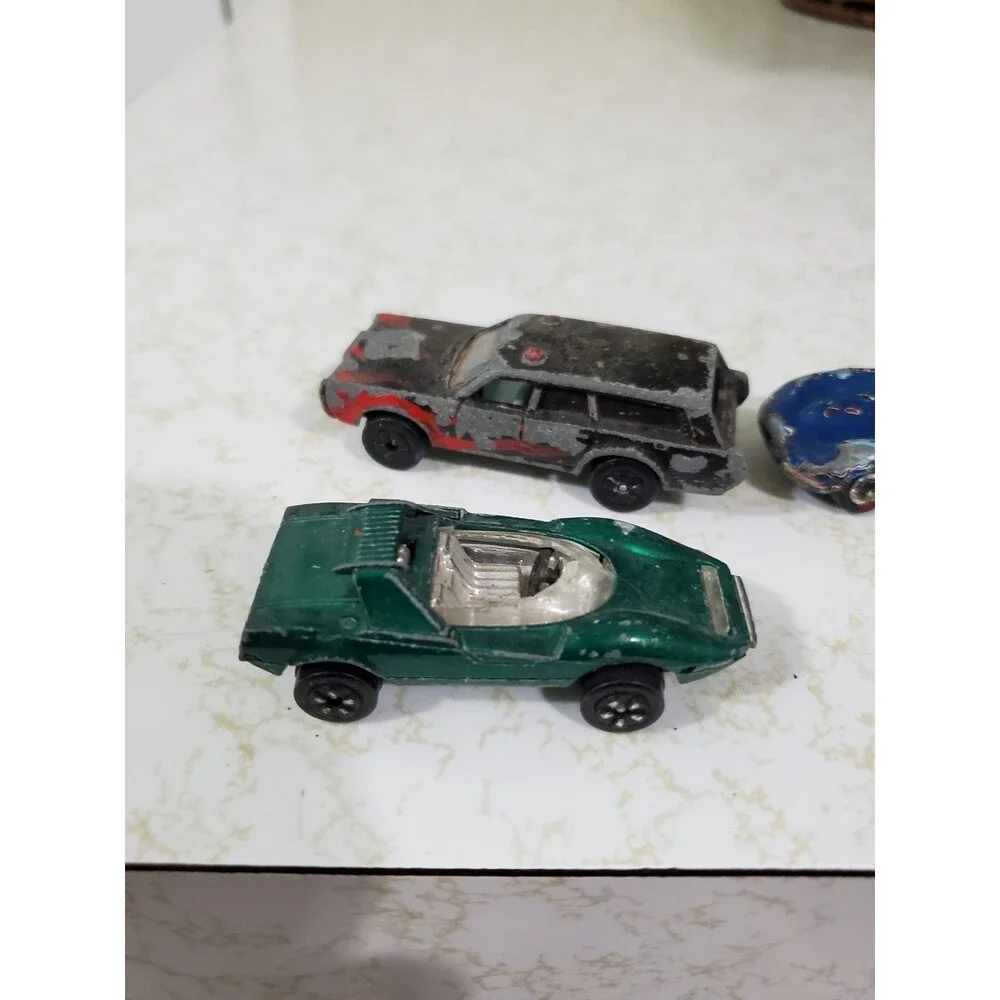 Vintage Playart Diecast Toy Cars Lot of 3 Jaguar Alfa Romeo